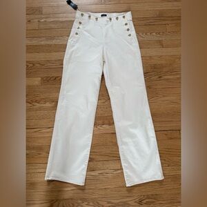 NWT Express SAILOR JEAN WHITE Size 8 Long Inseam 34”